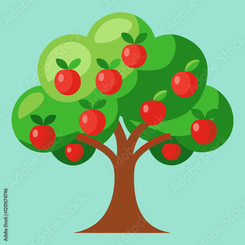 red apple tree