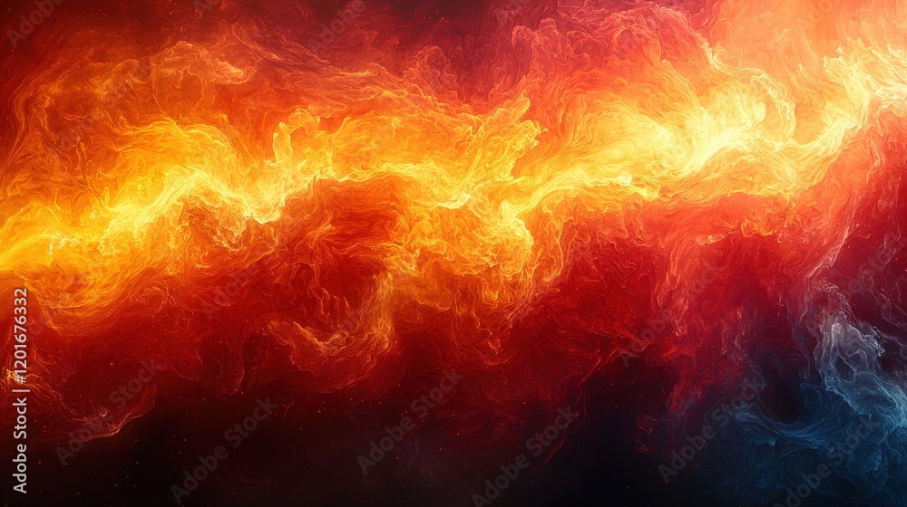 Fiery abstract background resembling flames and cosmic energy. Ideal for album art, backgrounds, or digital art projects.