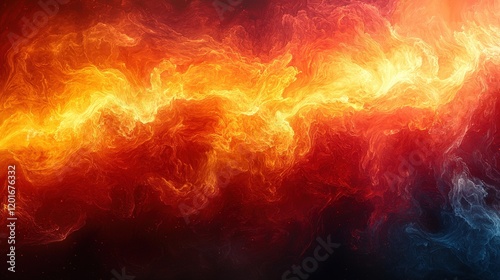Obraz na płótnie Fiery abstract background resembling flames and cosmic energy. Ideal for album art, backgrounds, or digital art projects. w salonie