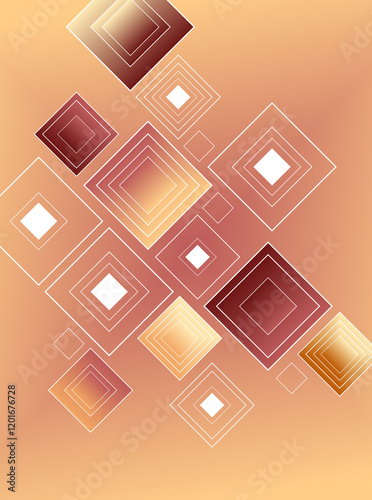Monochrome and colorful pattern with geometric object and gradient colors, applicable to be as a background design and wallpaper, has classy and modern vibe.
