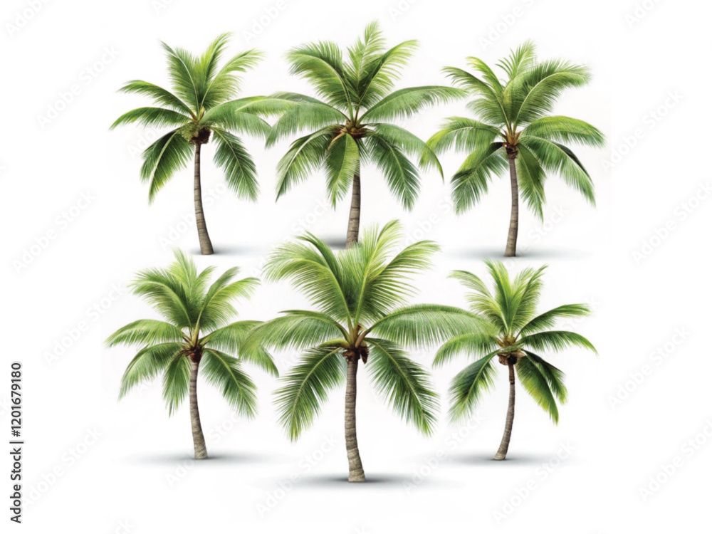 Obraz premium Palm trees are a popular form of palm trees 