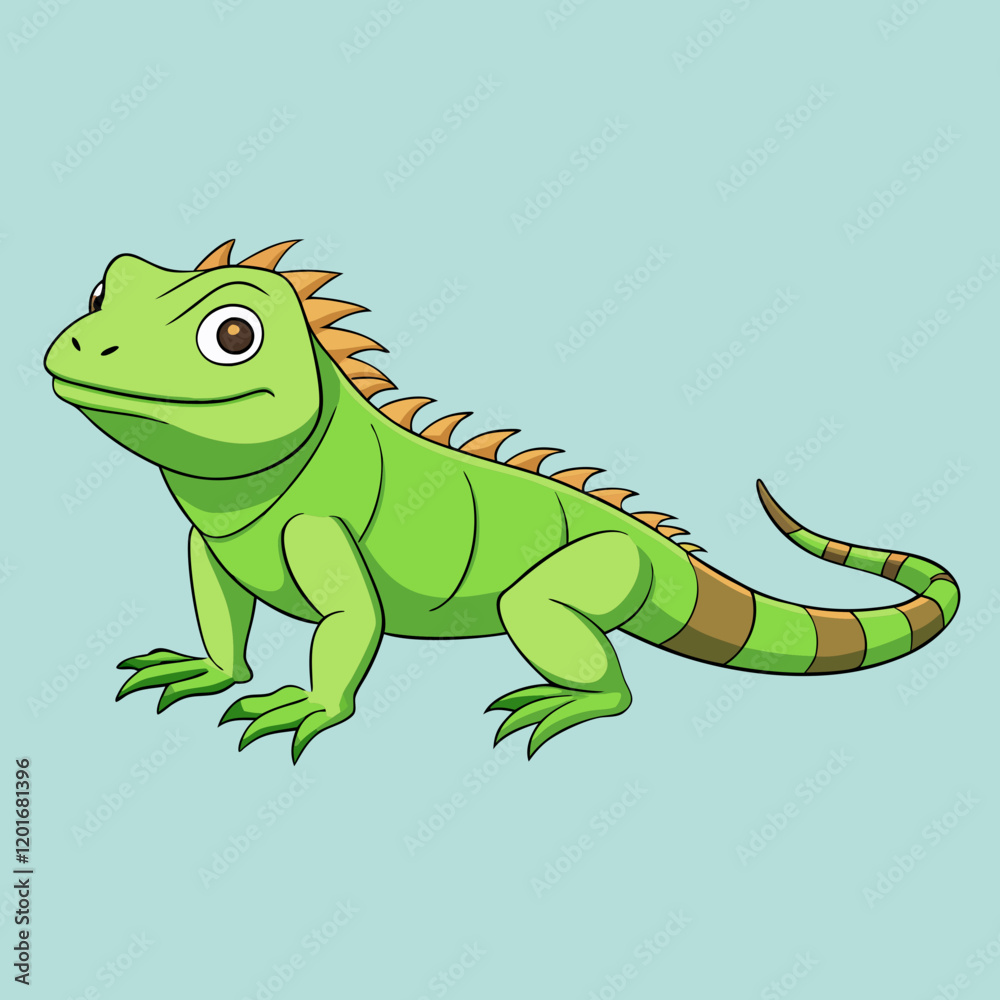 iguana cartoon vector iguana cartoon vector