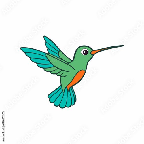 hummingbird in flight