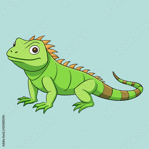 iguana cartoon vector
