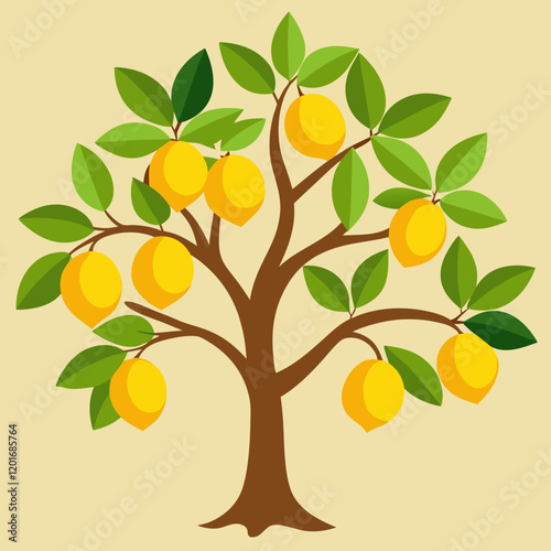 lemon tree vector