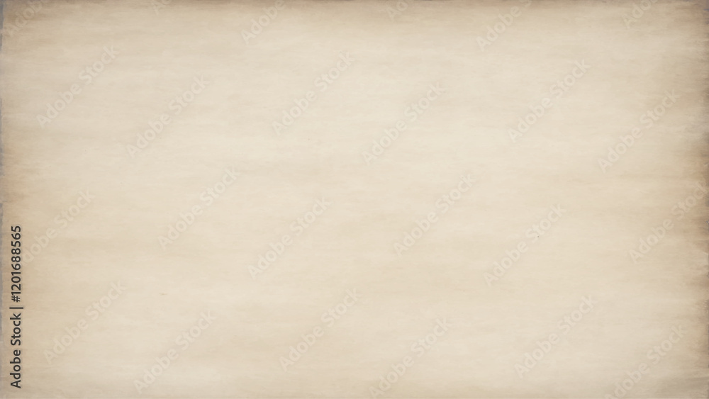 Fototapeta premium Cream color recycled craft paper texture blank with copy space for text. Vector illustration.