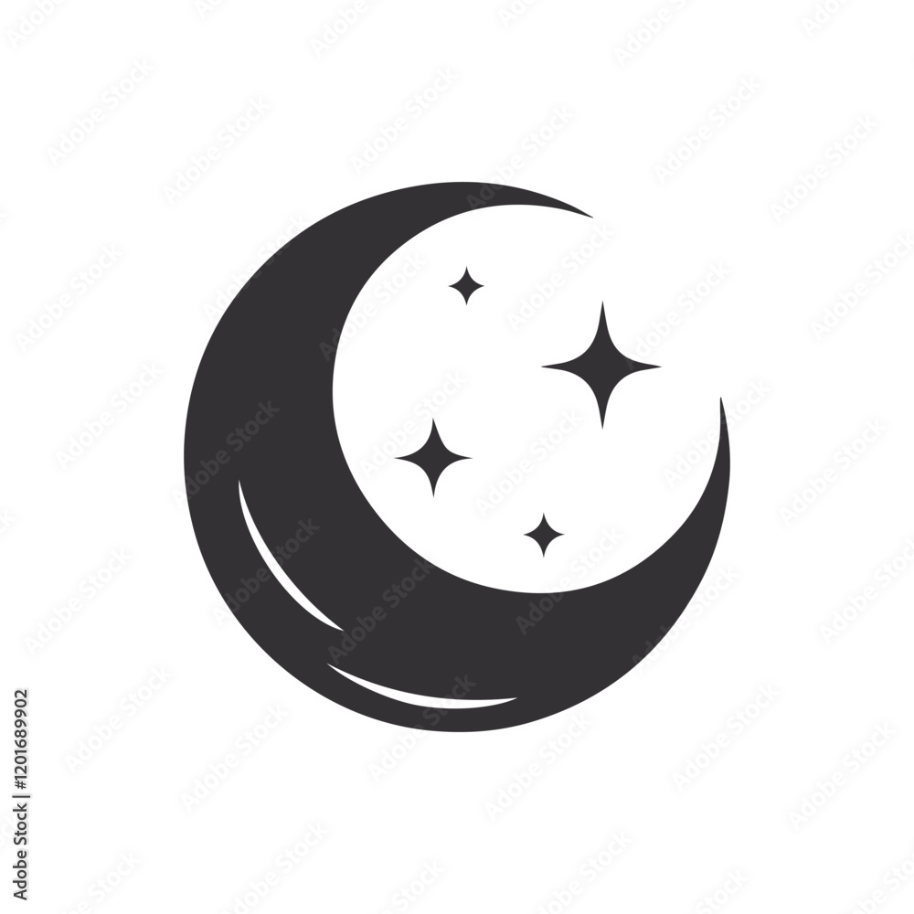Moon vector illustration. Moon vector illustration.