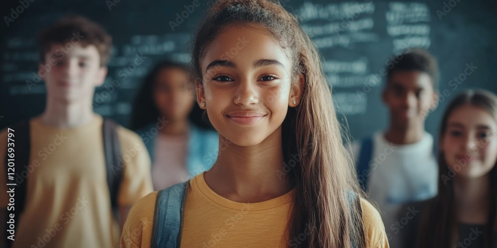 Obraz premium Students Collage, Positive Learning Environment