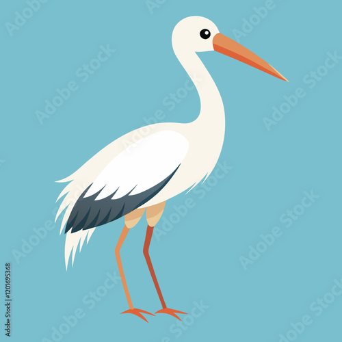 illustration of a stork