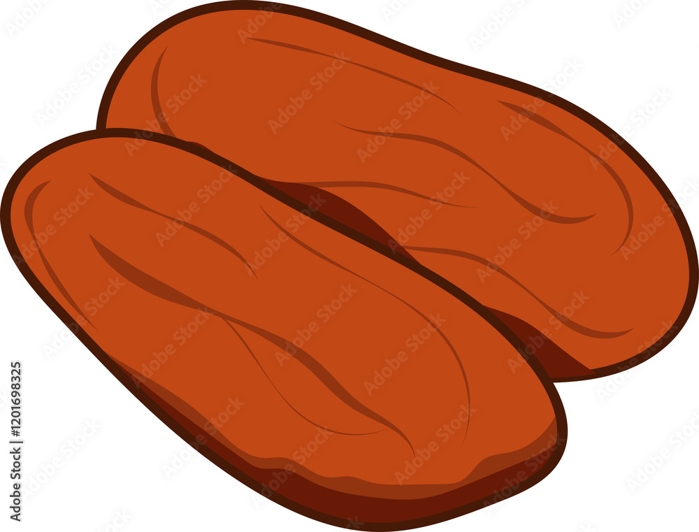 Obraz premium Dates Fruit Vector
