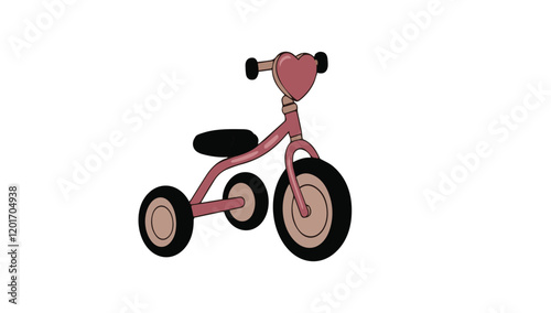 Kids' Cute Tricycle Illustration