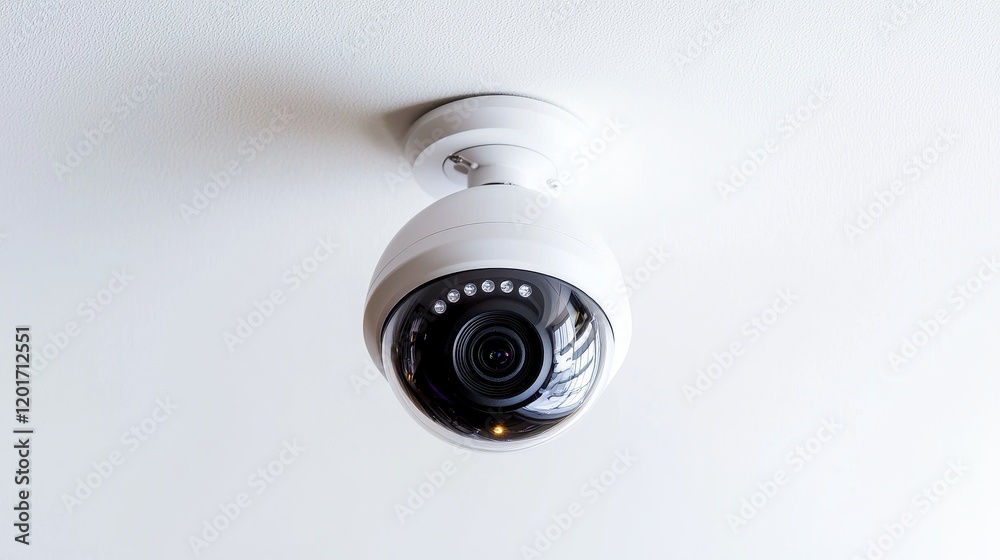 Detailed view of a security camera, emphasizing its wireless features.