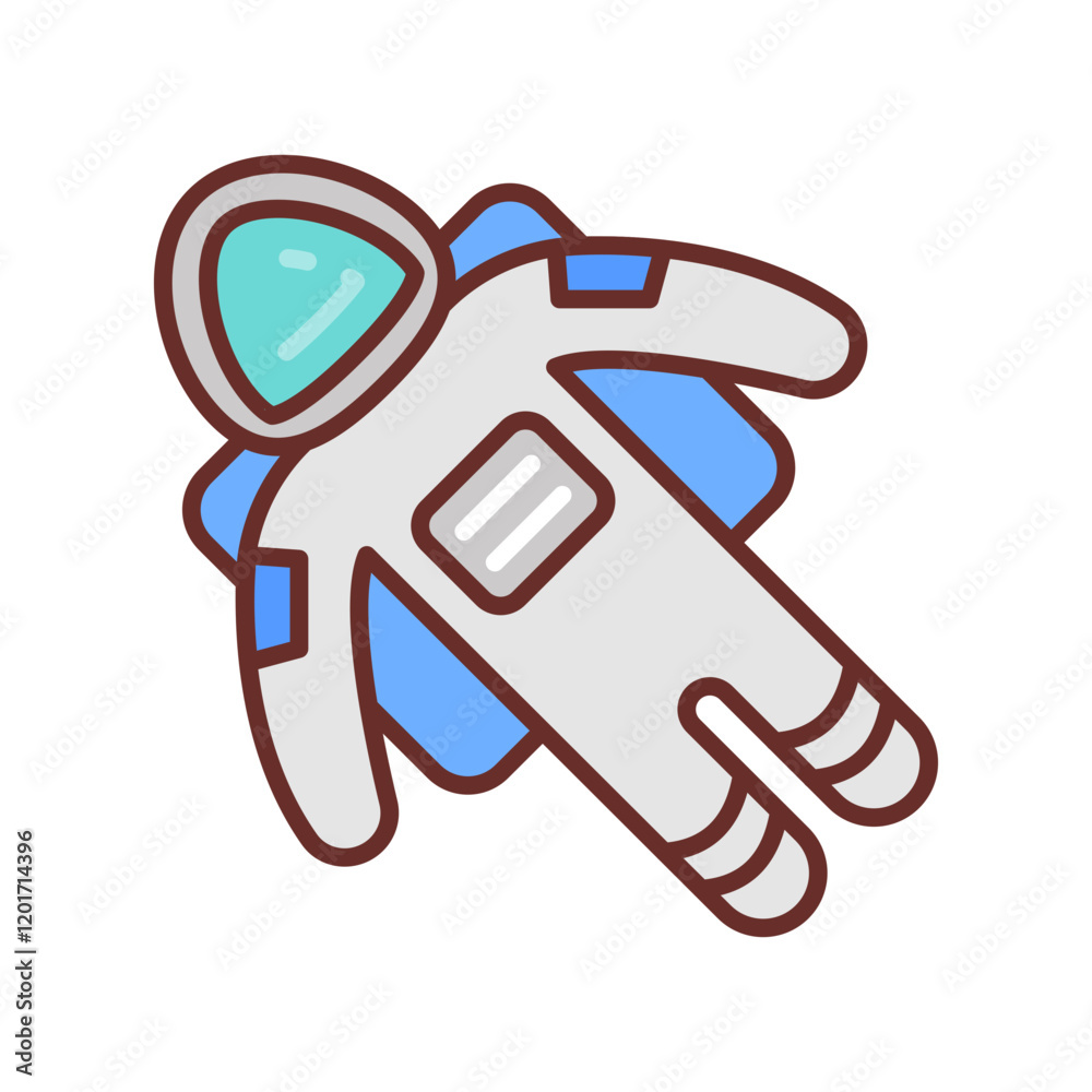 Astronaut Filled Icons , Vector illustration Astronaut Filled Icons , Vector illustration