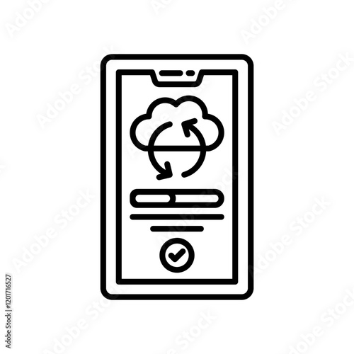Climate Monitoring Outline Icon, Vector illustration