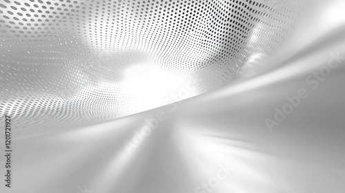 Abstract Gray Halftone Swirl: A Modern Digital Art Design