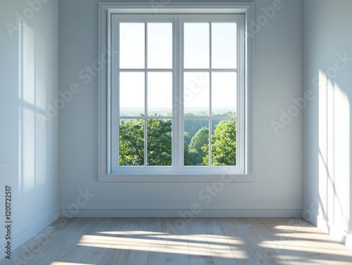 Spacious Living Room with Large Window