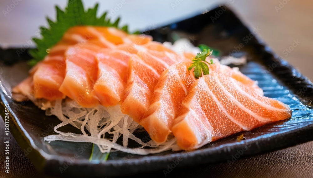 Japanese-style fresh salmal sashimi fish Japanese-style fresh salmal sashimi fish