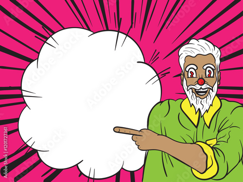 flat design comic style background pop art