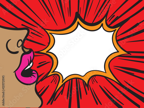 flat design comic style background pop art