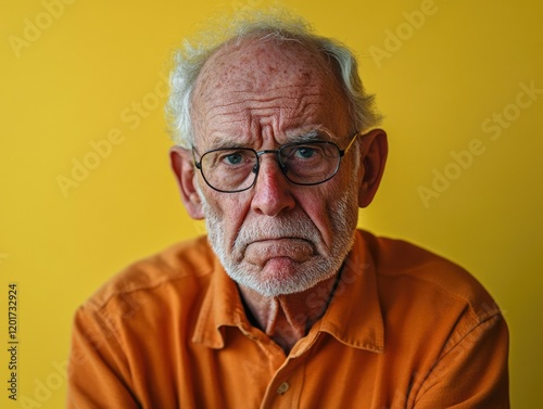Wise Old Man with Grey Hair