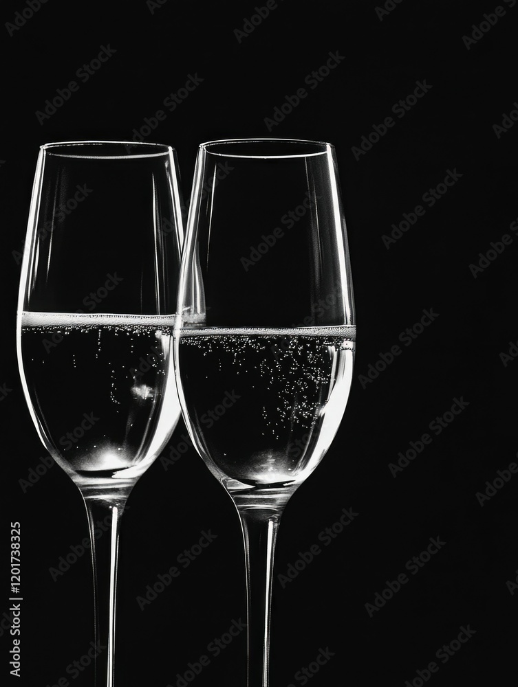 Elegant Toast: Bubbles of Celebration Elegant Toast: Bubbles of Celebration