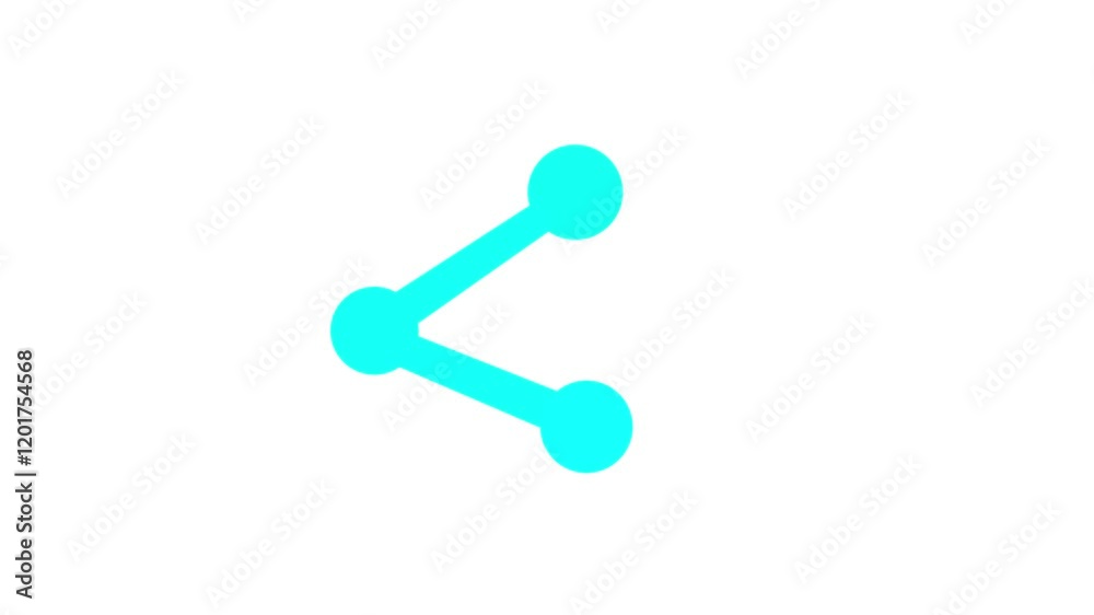 Share icon in flat style. Connected chain, file sharing symbol. Share icon in flat style. Connected chain, file sharing symbol.