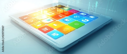 Modern digital studio touchscreen interface high fidelity and interactivity