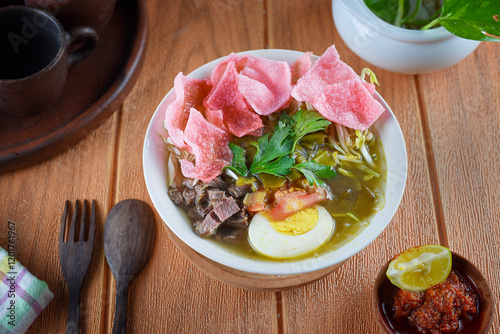 Chiken soup is a traditional Indonesian food