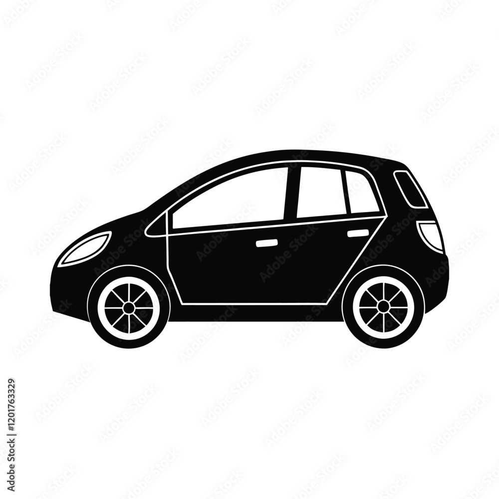 Obraz premium Eco-Friendly Urban Electric Car Commute ev city 