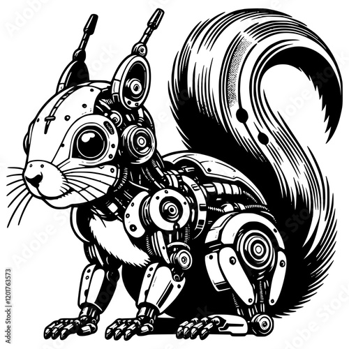 Futuristic Cyborg Animal Robot