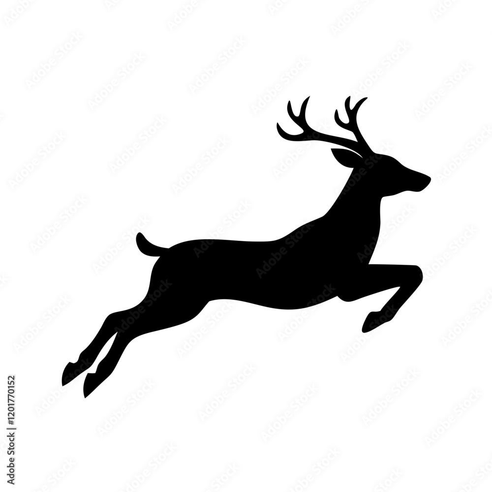Fototapeta premium jumping deer 
