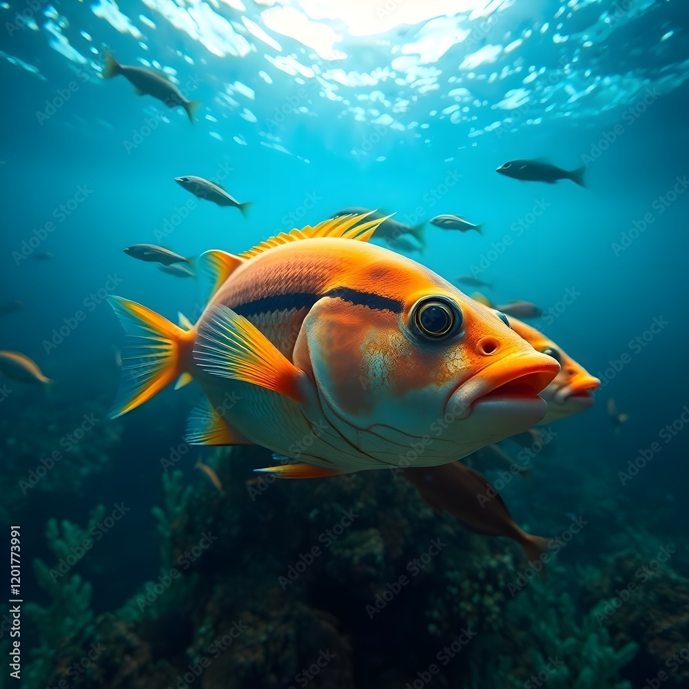 Fototapeta premium fish in aquarium