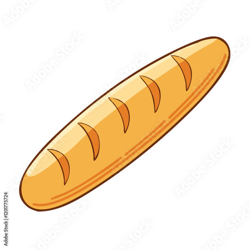 baguette icon, baguette vector illustration-simple illustration of baguette, perfect for baguette logos and icons