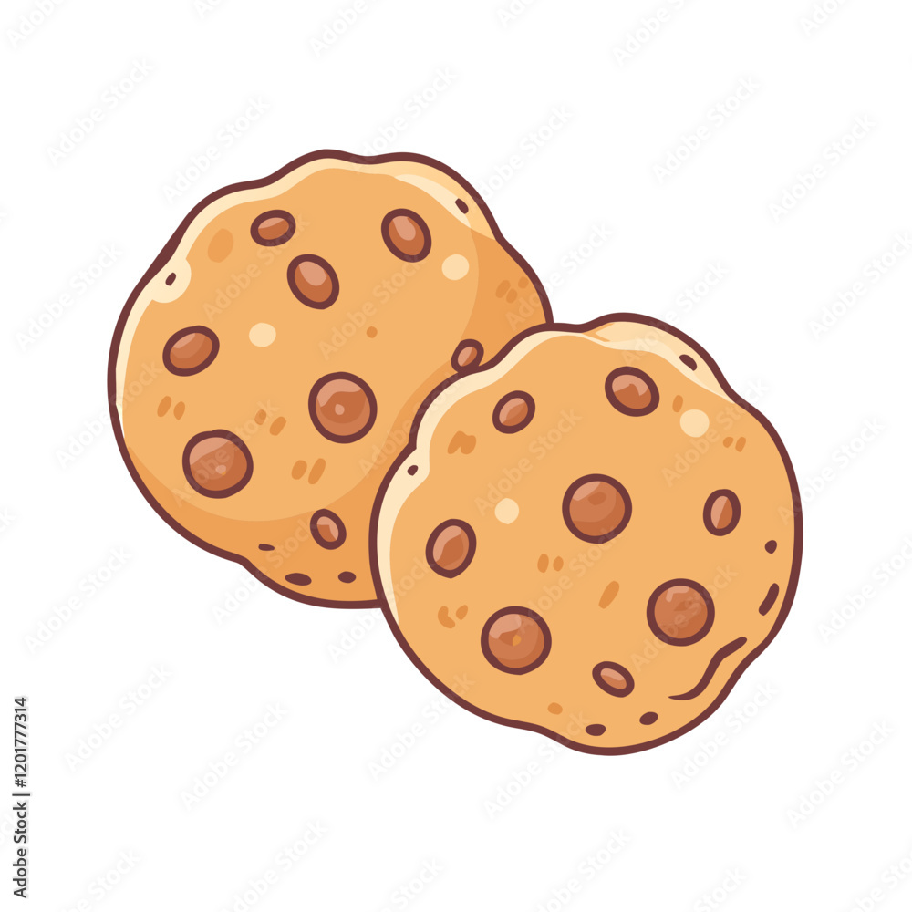chocolate chip cookies icon, chocolate chip cookies vector illustration-simple illustration of chocolate chip cookies, perfect for chocolate chip cookies logos and icons chocolate chip cookies icon, chocolate chip cookies vector illustration-simple illustration of chocolate chip cookies, perfect for chocolate chip cookies logos and icons