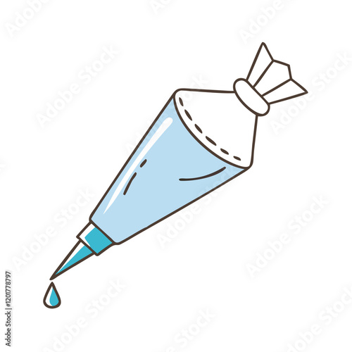 icing piping bag icon, icing piping bag vector illustration-simple illustration of icing piping bag, perfect for icing piping bag logos and icons