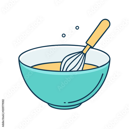 mixing bowl icon, mixing bowl vector illustration-simple illustration of mixing bowl, perfect for mixing bowl logos and icons
