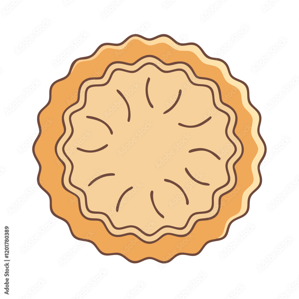 pie crust icon, pie crust vector illustration-simple illustration of pie crust, perfect for pie crust logos and icons pie crust icon, pie crust vector illustration-simple illustration of pie crust, perfect for pie crust logos and icons