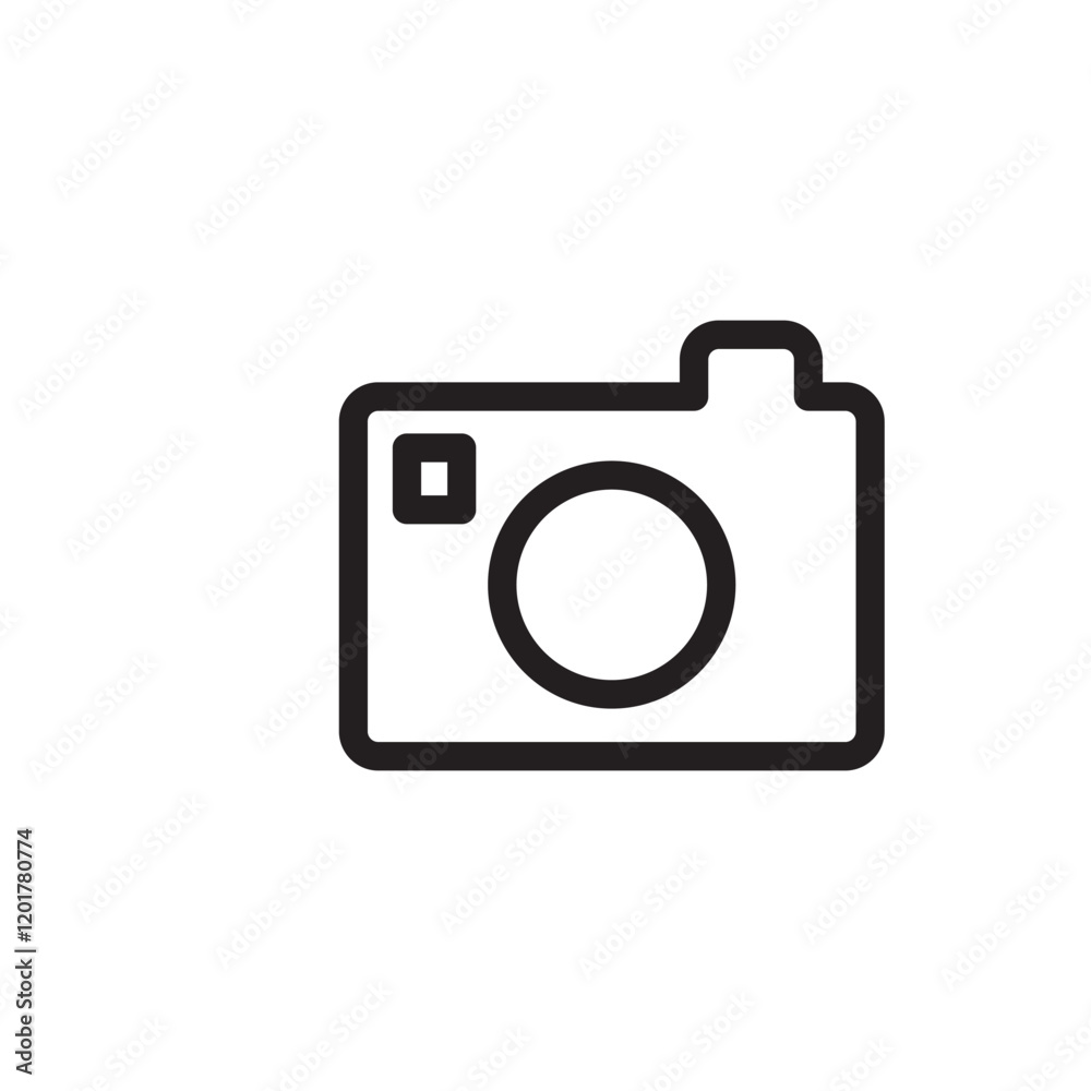 Camera icon representing photography or video recording. Perfect for tech interfaces, apps, and digital media. Clean, modern, and versatile vector design. Camera icon representing photography or video recording. Perfect for tech interfaces, apps, and digital media. Clean, modern, and versatile vector design.