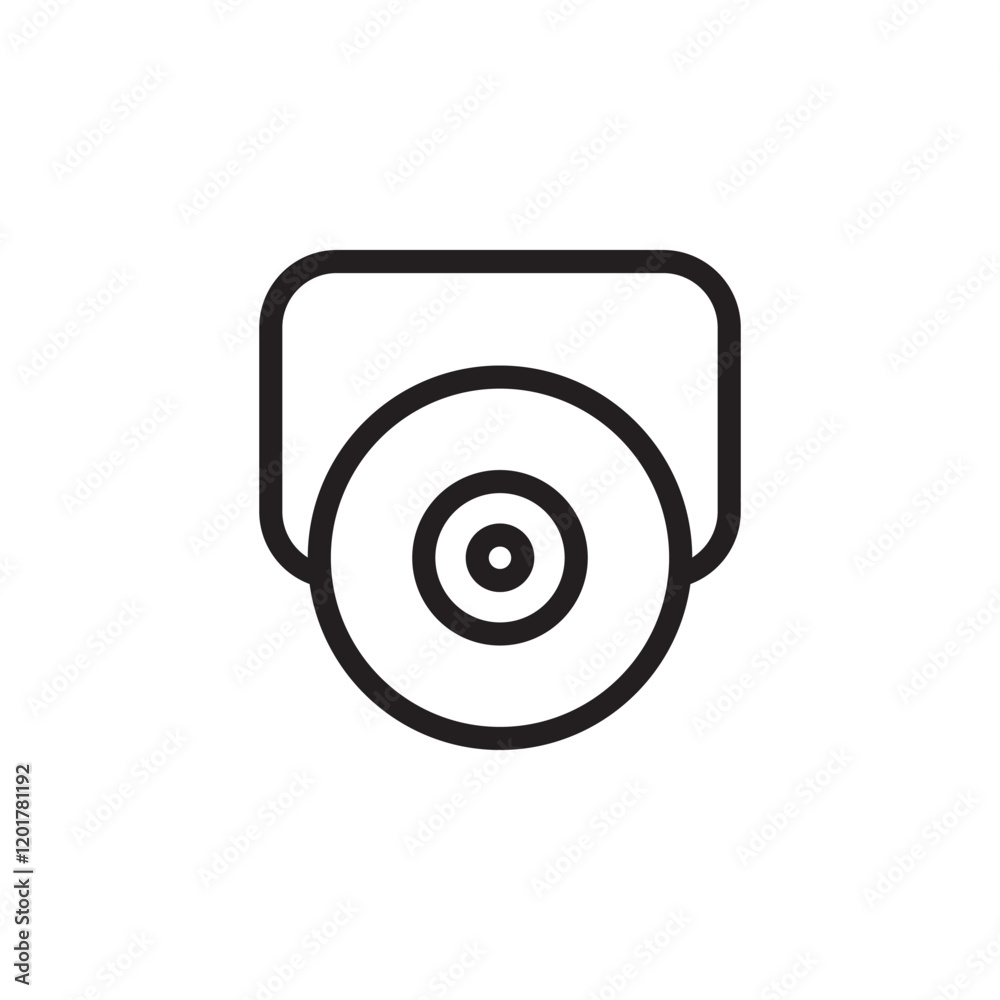 CCTV camera icon representing surveillance and security monitoring. Perfect for security apps, safety systems, and tech interfaces. Clean, modern, and versatile vector style. CCTV camera icon representing surveillance and security monitoring. Perfect for security apps, safety systems, and tech interfaces. Clean, modern, and versatile vector style.