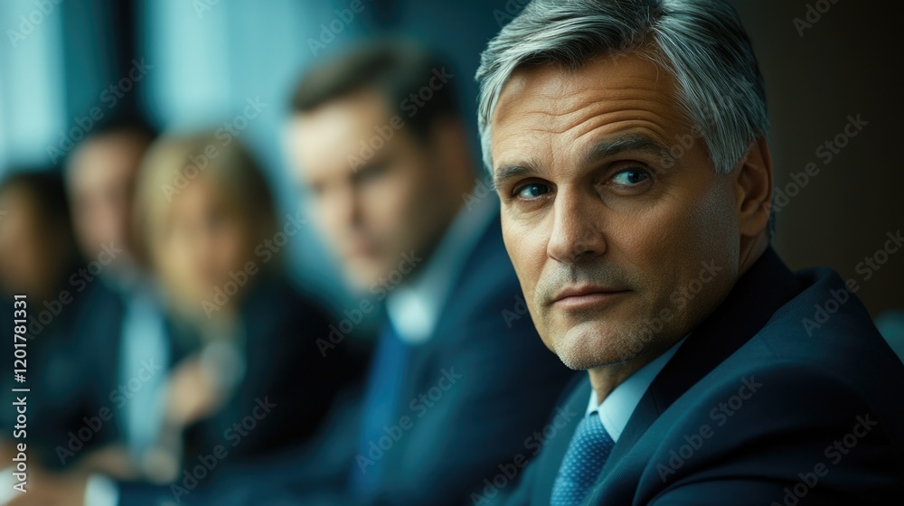 Businessman with Serious Expression Businessman with Serious Expression