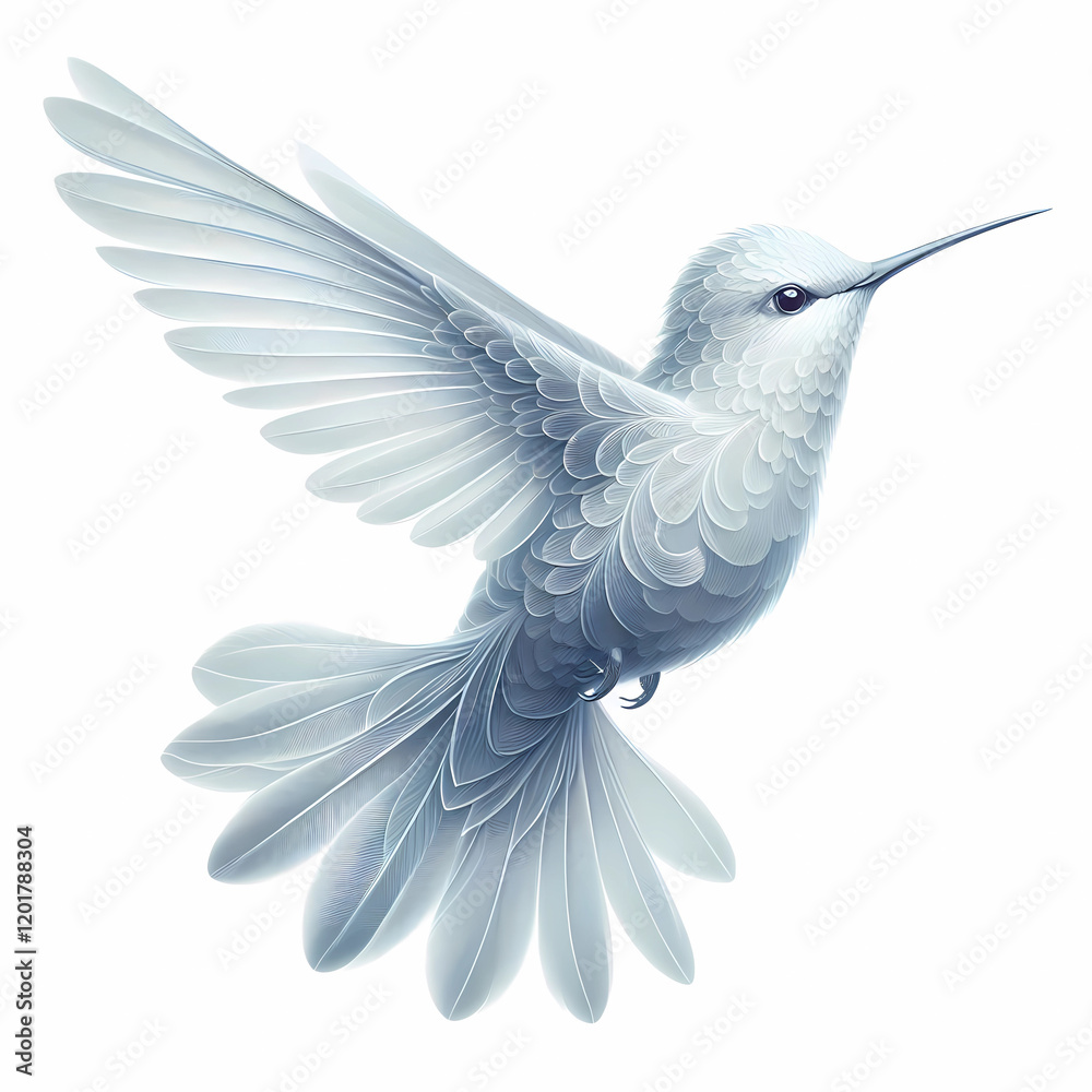 Obraz premium hummingbird image on white background