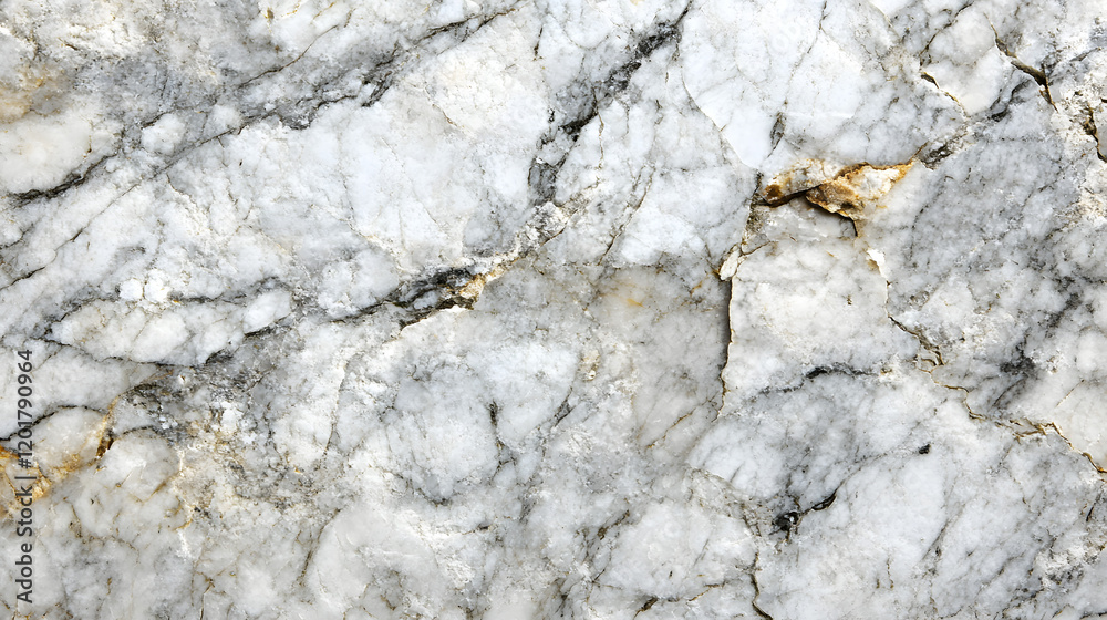 Fototapeta premium Elegant White Marble Close-Up with Veining Patterns