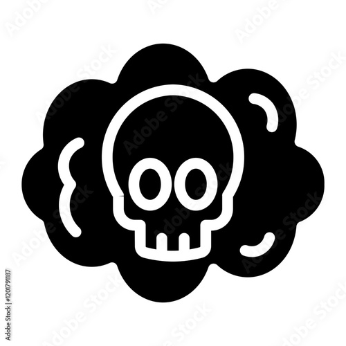hazardous gas icon glyph