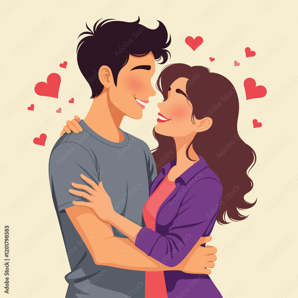 illustration of couple comforting each other illustration of couple comforting each other