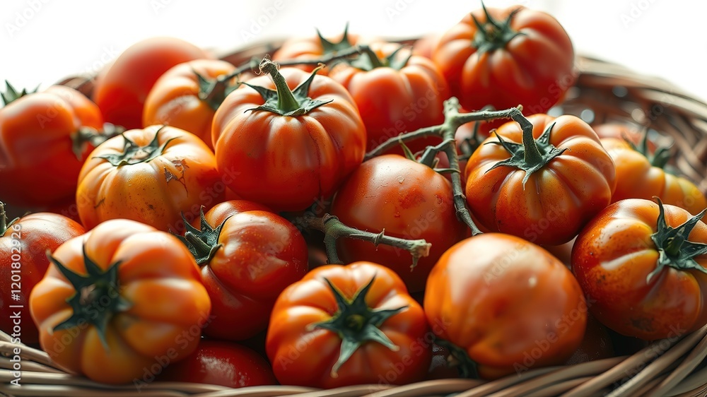 Blossom End Rot Tomatoes in Basket - High Definition Blossom End Rot Tomatoes in Basket - High Definition