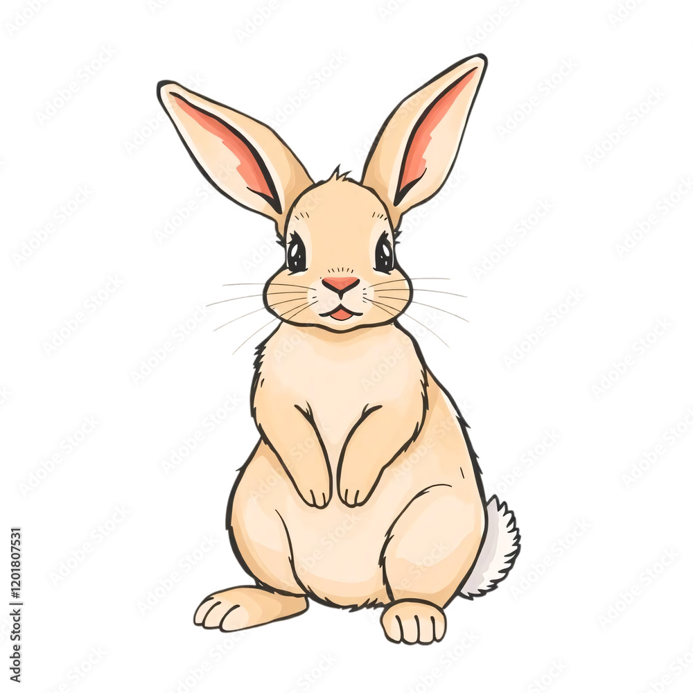 white rabbit isolated on white background white rabbit isolated on white background