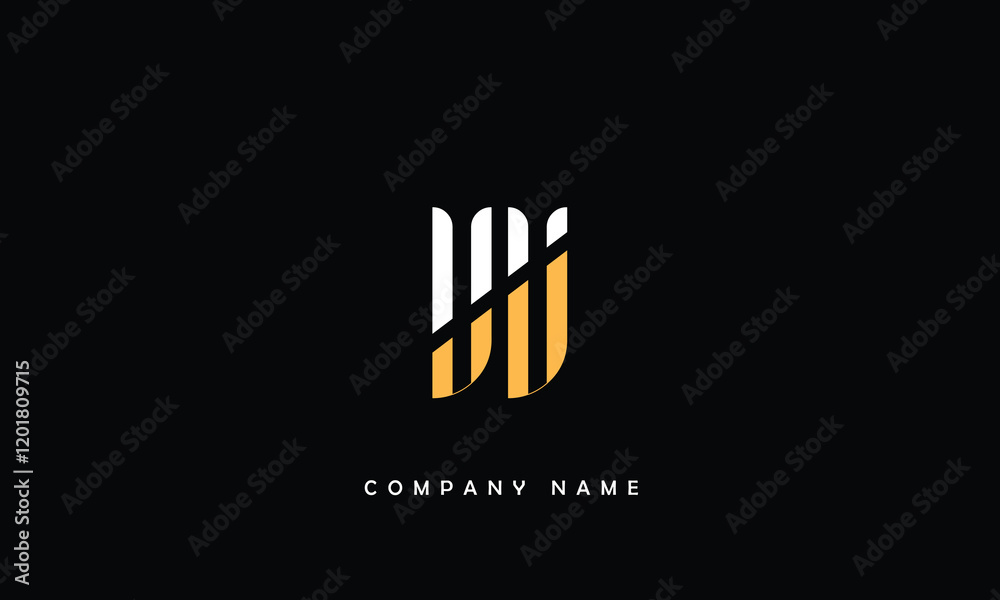 Obraz premium VV, VV Abstract Letters Logo Monogram