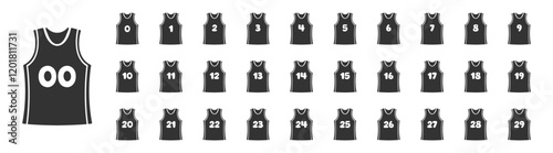 Basketball jersey. Basketball uniform. Jersey vector illustration
