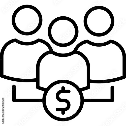 Mutual Fund line icon