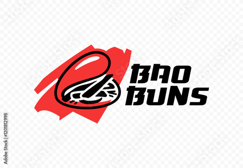 Steamed buns vector logo design
